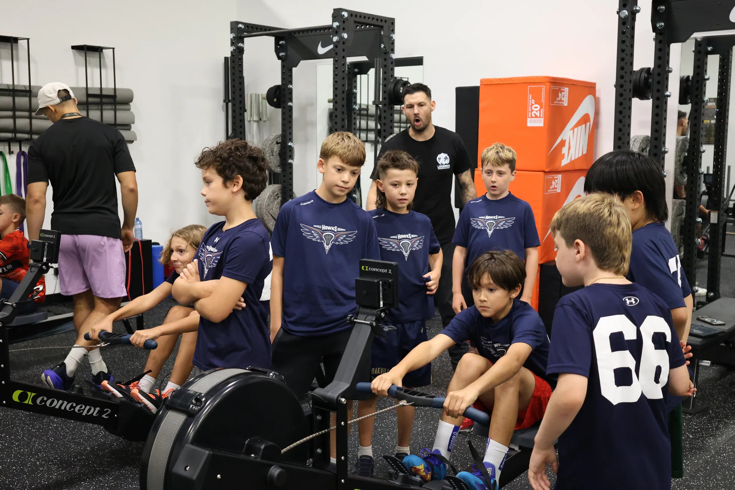 Youth sports camp in action at Legends Training Factory.